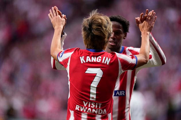September 16, 2026, Madrid, Madrid, Spain: Kang-in Lee of Atletico de Madrid celebrates after scoring his team s second goal during the Spanish League, LaLiga EA Sports, football match played between Atletico de Madrid and CA Osasuna at Riyadh Air Metropolitano stadium on September 16, 2026, in Madrid, Spain. Madrid Spain - ZUMAa181 20260916_zaa_a181_096 Copyright: xOscarxJ.xBarrosox