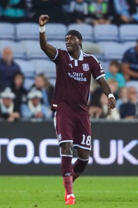 Coventry City v Aston Villa, Carabao Cup Tammy Abraham Of Aston Villa scores a GOAL 0-1 and celebrates during the Coventry City v Aston Villa Carabao Cup 3rd Round match at Coventry Building Society Arena, Coventry, England on 16 September 2026 Credit: Lee Keuneke Every Second Media Editorial use only. All images are copyright Every Second Media Limited. No images may be reproduced without prior permission. All rights reserved. Premier League and Football League images are subject to licensing agreements with Football DataCo Limited. see https: www.football-dataco.com Copyright: xIMAGO EveryxSecondxMediax ESM-2171-0011 LeexKeunekex xEveryxSecondxMediax