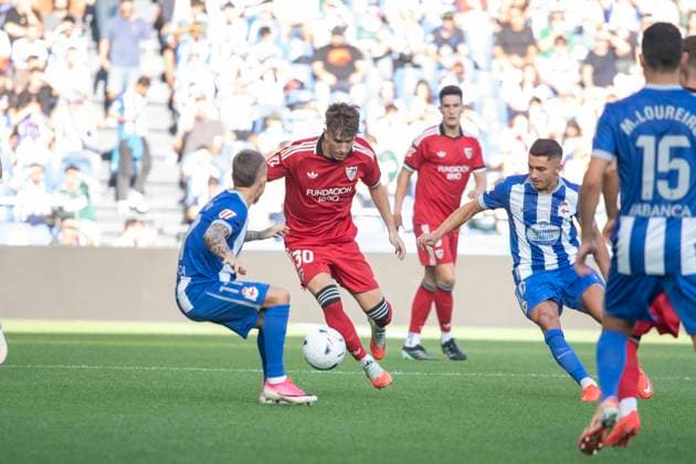Spanish La Liga EA Sports soccer match Deportivo La Coruna vs Sevilla FC played at Abanca-Riazor Stadium, La Coruna, Galicia on September 16, 2026 in Spain 900 Cordon Press  900 CordonxPress LOF - Deportivo vs Sevilla