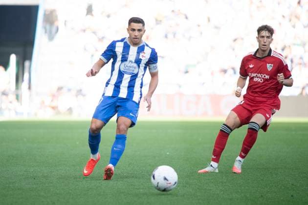 Spanish La Liga EA Sports soccer match Deportivo La Coruna vs Sevilla FC played at Abanca-Riazor Stadium, La Coruna, Galicia on September 16, 2026 in Spain 900 Cordon Press  900 CordonxPress LOF - Deportivo vs Sevilla