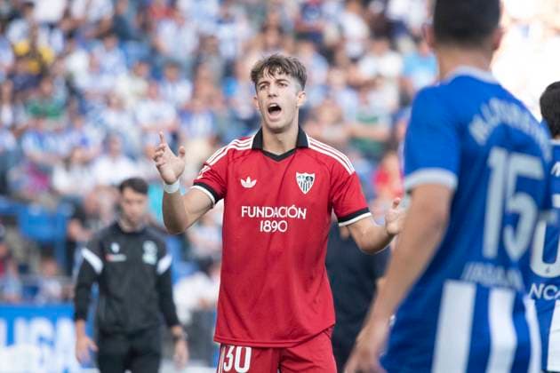 Spanish La Liga EA Sports soccer match Deportivo La Coruna vs Sevilla FC played at Abanca-Riazor Stadium, La Coruna, Galicia on September 16, 2026 in Spain 900 Cordon Press  900 CordonxPress LOF - Deportivo vs Sevilla