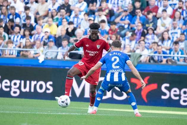 Spanish La Liga EA Sports soccer match Deportivo La Coruna vs Sevilla FC played at Abanca-Riazor Stadium, La Coruna, Galicia on September 16, 2026 in Spain 900 Cordon Press  900 CordonxPress LOF - Deportivo vs Sevilla