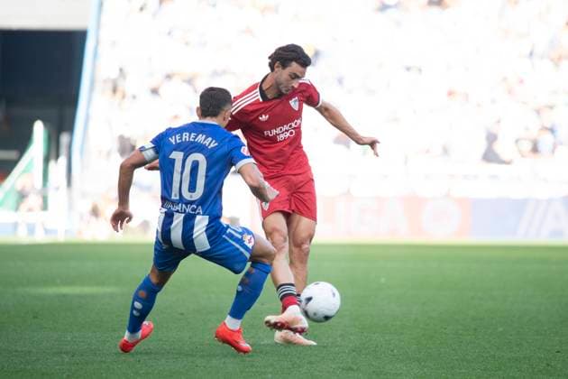 Spanish La Liga EA Sports soccer match Deportivo La Coruna vs Sevilla FC played at Abanca-Riazor Stadium, La Coruna, Galicia on September 16, 2026 in Spain 900 Cordon Press  900 CordonxPress LOF - Deportivo vs Sevilla