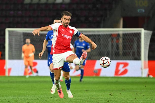 UEFA Europa League: Hapoel Beer-Sheva FC and GNK Dinamo Miguel Vitor of Hapoel Beer Sheva plays during the UEFA Europa League game between Hapoel Beer-Sheva FC and GNK Dinamo, Giulesti Stadium in Bucharest, Romania, 16 September 2026. Alex Nicodim Imago Images Copyright: xx