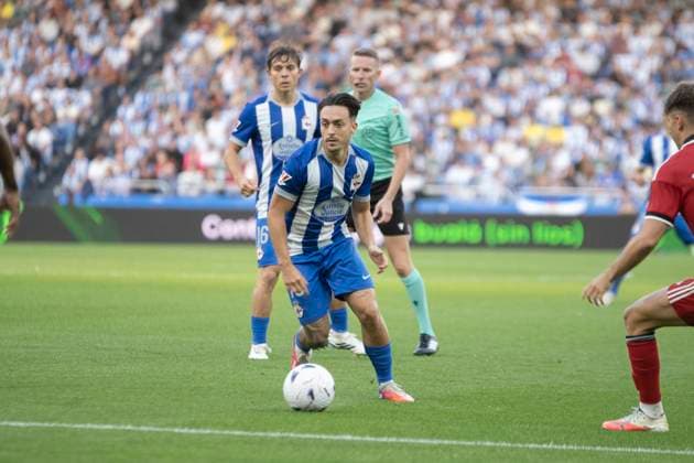 Spanish La Liga EA Sports soccer match Deportivo La Coruna vs Sevilla FC played at Abanca-Riazor Stadium, La Coruna, Galicia on September 16, 2026 in Spain 900 Cordon Press  900 CordonxPress LOF - Deportivo vs Sevilla