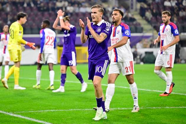 RSC Anderlecht v Olympique Lyon - UEFA Europa League ANDERLECHT, BELGIUM - SEPTEMBER 16 : Winkler Marten forward of RSC Anderlecht during the UEFA Europa League 2026 27 League Phase MD1 match between RSC Anderlecht and Olympique Lyon on September 16, 2026 in Anderlecht, Belgium, 16 09 2026 Anderlecht Belgium  Copyright: xJanxDexMeuleneirx