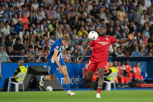 Spanish La Liga EA Sports soccer match Deportivo La Coruna vs Sevilla FC played at Abanca-Riazor Stadium, La Coruna, Galicia on September 16, 2026 in Spain 900 Cordon Press  900 CordonxPress LOF - Deportivo vs Sevilla