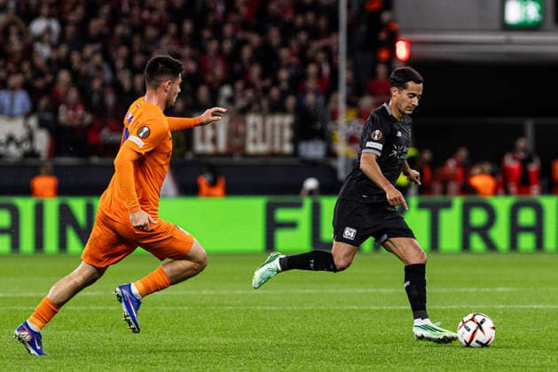 UEFA Europa League: Bayer 04 Leverkusen vs. NK Celje, September 16, 2026; Lucas Vázquez (Bayer 04 Leverkusen), Matchday 1 of the UEFA Europa League: Bayer 04 Leverkusen vs. NK Celje at BayArena, Leverkusen, September 16, 2026 Copyright: xBEAUTIFULxSPORTS Buriakovx