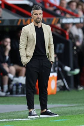 September 16, 2026, GER, Soccer, Men s, Europa League, 2026–2027 Season, Matchday 1 of the group stage, Bayer 04 Leverkusen (GER) vs. NK Celje (SVN). Vitor Campelos, Head Coach of NK Celje. DFB and DFL regulations prohibit any use of photographs as image sequences and or quasi-video. Leverkusen, BayArena, NRW, Germany Copyright: xNordphoto Meuterx