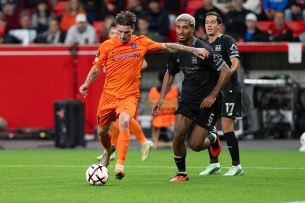 Shot on goal by Mario Kvesic (7, NK Celje), Bayer 04 Leverkusen vs. NK Celje, Soccer, UEFA Europa League, Group Stage, 2026–2027, September 16, 2026, Leverkusen, North Rhine-Westphalia, Germany Copyright: xkolbert-press MarkusxVerwimpx