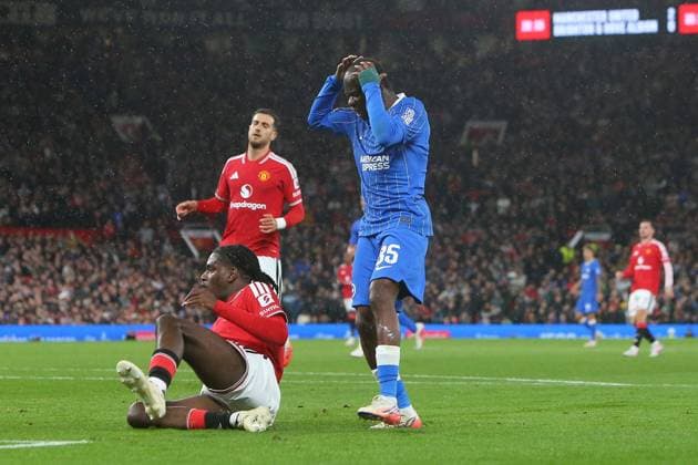 Malick Yalcouye of Brighton dejected following a failed chance to score Manchester United, ManU v Brighton & Hove Albion, EFL Carabao Cup, Football, Old Trafford, UK - 16 Sep 2026Manchester Old Trafford United Kingdom EDITORIAL USE ONLY No use with unauthorised audio, video, data, fixture lists, club league logos or live services. Online in-match use limited to 120 images, no video emulation. No use in betting, games or single club league player publications. Copyright: xPhilxOldham Shutterstockx 17154491ac
