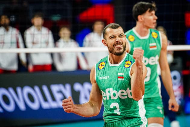 Volleyball - CEV EuroVolley 2026 Group B - Poland vs Bulgaria - 09.16.2026 SOFIA, BULGARIA - September 16th: Iliya Petkov, 3 of Bulgaria during CEV EuroVolley 2026, Group B match between Poland vs Bulgaria at Arena 8888 in Sofia, Bulgaria, on September 16th, 2026 in Sofia, Bulgaria. Copyright: xYulianxTodorovx