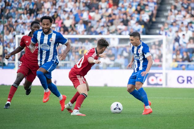ESP LaLiga EA Sports Deportivo La Coruna Sevilla FC Yeremay Hernández of Deportivo during the LaLiga EA Sports match between Deportivo La Coruna and Sevilla FC, played at Abanca Riazor Stadium in La Coruna, Galicia, on September 16, 2026, in Spain Spain Copyright: xAgenciaxLOFx