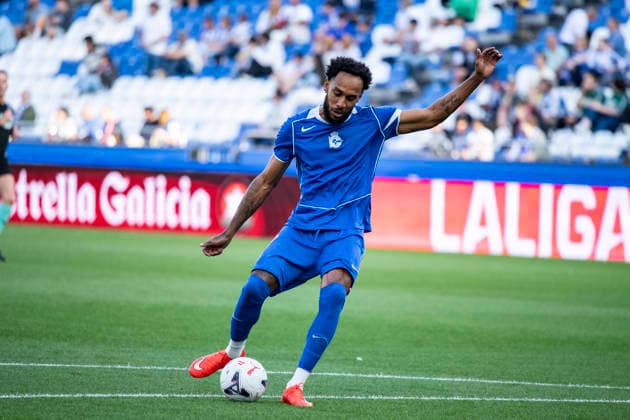 ESP LaLiga EA Sports Deportivo La Coruna Sevilla FC Pierre-Emerick Aubameyang of Deportivo warms up during the LaLiga EA Sports match between Deportivo La Coruna and Sevilla FC, played at Abanca Riazor Stadium in La Coruna, Galicia, on September 16, 2026, in Spain Spain Copyright: xAgenciaxLOFx