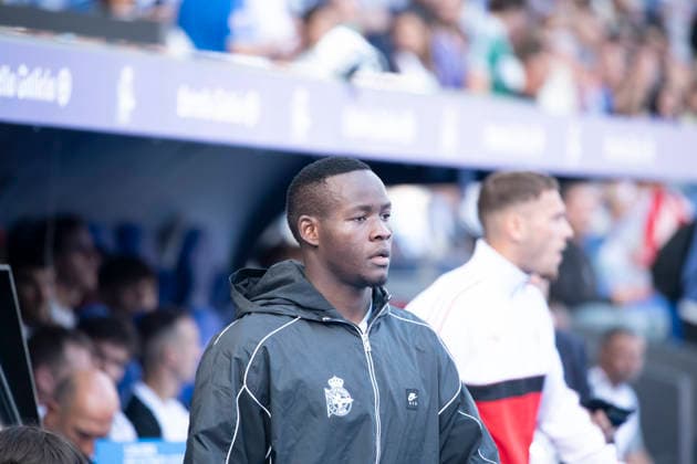 ESP LaLiga EA Sports Deportivo La Coruna Sevilla FC Bil Nsongo of Deportivo during the LaLiga EA Sports match between Deportivo La Coruna and Sevilla FC, played at Abanca Riazor Stadium in La Coruna, Galicia, on September 16, 2026, in Spain Spain Copyright: xAgenciaxLOFx