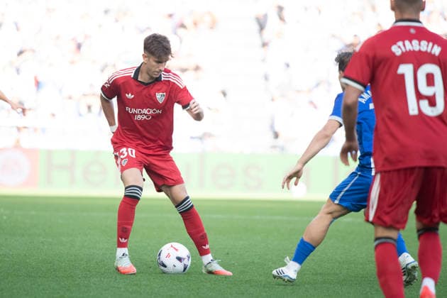 ESP LaLiga EA Sports Deportivo La Coruna Sevilla FC Miguel Ángel Sierra of Sevilla during the LaLiga EA Sports match between Deportivo La Coruna and Sevilla FC played at Abanca Riazor Stadium in La Coruna, Galicia, on September 16, 2026, in Spain Spain Copyright: xAgenciaxLOFx