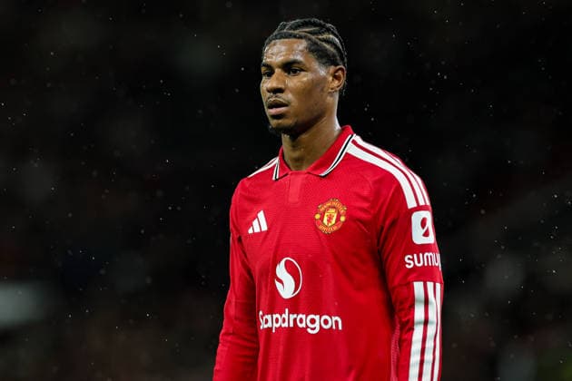 Carabao Cup round 3 Manchester United, ManU v Brighton & Hove Albion Marcus Rashford of Manchester United in action during the Carabao Cup round 3 match Manchester United vs Brighton & Hove Albion at Old Trafford, Manchester, United Kingdom on 16 September 2026 (Photo by Mark Cosgrove News Images) Manchester Old Trafford Greater Manchester United Kingdom Copyright: xMarkxCosgrove NewsxImagesx