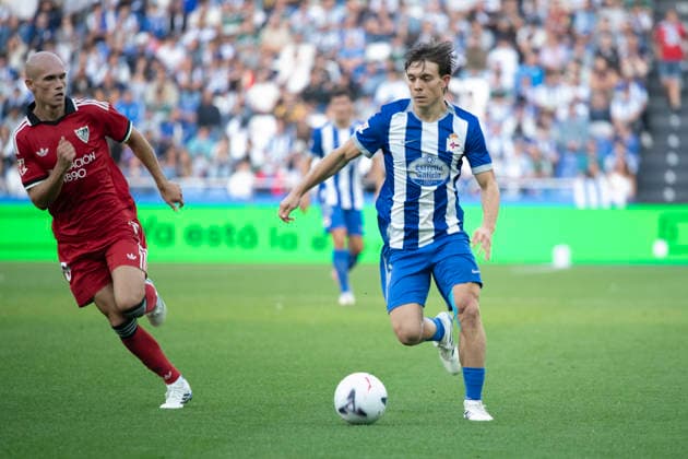 ESP LaLiga EA Sports Deportivo La Coruna Sevilla FC Lorenzo Amatucci of Deportivo during the LaLiga EA Sports match between Deportivo La Coruna and Sevilla FC, played at Abanca Riazor Stadium in La Coruna, Galicia, on September 16, 2026, in Spain Spain Copyright: xAgenciaxLOFx