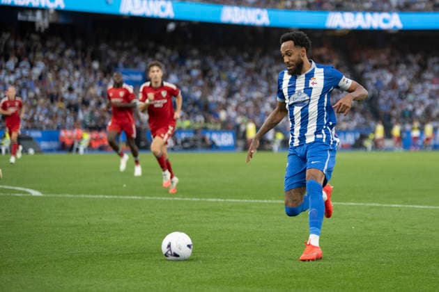 ESP LaLiga EA Sports Deportivo La Coruna Sevilla FC Pierre-Emerick Aubameyang of Deportivo during the LaLiga EA Sports match between Deportivo La Coruna and Sevilla FC, played at Abanca Riazor Stadium in La Coruna, Galicia, on September 16, 2026, in Spain Spain Copyright: xAgenciaxLOFx