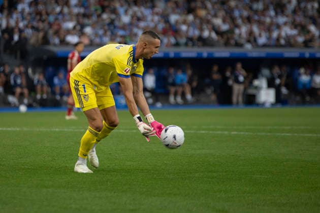 ESP LaLiga EA Sports Deportivo La Coruna vs. Sevilla FC: Odysseas Vlachodimos of Sevilla during the LaLiga EA Sports match between Deportivo La Coruna and Sevilla FC, played at Abanca Riazor Stadium in La Coruna, Galicia, on September 16, 2026, in Spain Spain Copyright: xAgenciaxLOFx