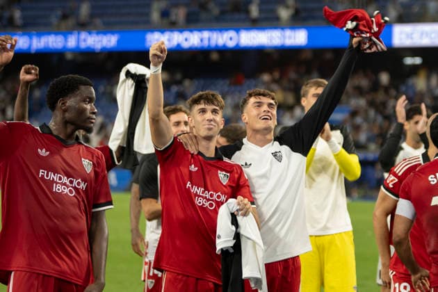 ESP LaLiga EA Sports Deportivo La Coruna vs. Sevilla FC: Miguel Ángel Sierra of Sevilla during the LaLiga EA Sports match between Deportivo La Coruna and Sevilla FC, played at Abanca Riazor Stadium in La Coruna, Galicia, on September 16, 2026, in Spain Copyright: xAgenciaxLOFx