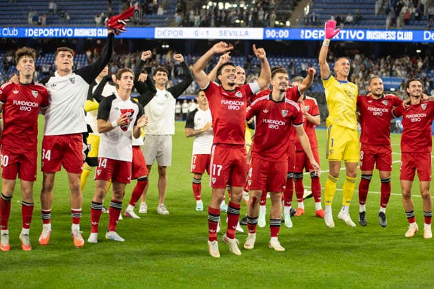 ESP LaLiga EA Sports Deportivo La Coruna vs. Sevilla FC: Gabriel Suazo of Sevilla during the LaLiga EA Sports match between Deportivo La Coruna and Sevilla FC, held at Abanca Riazor Stadium in La Coruna, Galicia, on September 16, 2026, in Spain Copyright: xAgenciaxLOFx