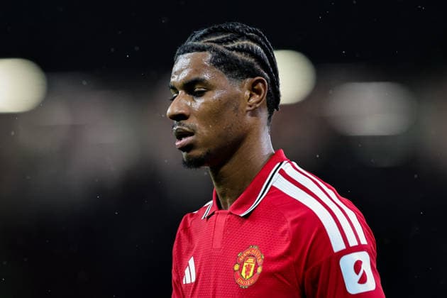 Carabao Cup round 3 Manchester United, ManU v Brighton & Hove Albion Marcus Rashford of Manchester United in action during the Carabao Cup round 3 match Manchester United vs Brighton & Hove Albion at Old Trafford, Manchester, United Kingdom on 16 September 2026 (Photo by Mark Cosgrove News Images) Manchester Old Trafford Greater Manchester United Kingdom Copyright: xMarkxCosgrove NewsxImagesx
