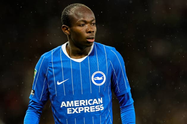 Carabao Cup round 3 Manchester United, ManU v Brighton & Hove Albion Malick Yalcouye of Brighton & Hove Albion in action during the Carabao Cup round 3 match Manchester United vs Brighton & Hove Albion at Old Trafford, Manchester, United Kingdom on 16 September 2026 (Photo by Mark Cosgrove News Images) Manchester Old Trafford Greater Manchester United Kingdom Copyright: xMarkxCosgrove NewsxImagesx