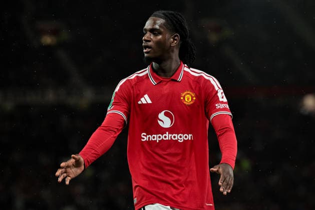 Carabao Cup round 3 Manchester United, ManU v Brighton & Hove Albion Ayden Haven in action during the Carabao Cup round 3 match Manchester United vs Brighton & Hove Albion at Old Trafford, Manchester, United Kingdom on 16 September 2026 (Photo by Mark Cosgrove News Images) Manchester Old Trafford Greater Manchester United Kingdom Copyright: xMarkxCosgrove NewsxImagesx