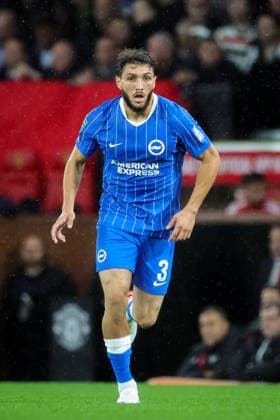 Carabao Cup round 3 Manchester United, ManU v Brighton & Hove Albion Jaouen Hadjam of Brighton & Hove Albion in action during the Carabao Cup round 3 match Manchester United vs Brighton & Hove Albion at Old Trafford, Manchester, United Kingdom on 16 September 2026 (Photo by Mark Cosgrove News Images) Manchester Old Trafford Greater Manchester United Kingdom Copyright: xMarkxCosgrove NewsxImagesx