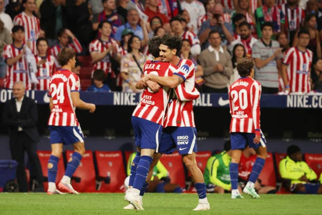 ESP LaLiga EA Sports Atlético de Madrid vs. Osasuna: Alex Baena of Atlético de Madrid scores a goal and celebrates during the LaLiga EA Sports match between Atlético de Madrid and Osasuna, played at Riyadh Air Metropolitano Stadium in Madrid on September 16, 2026, in Spain. Spanish Soccer Copyright: xAgenciaxLOFx