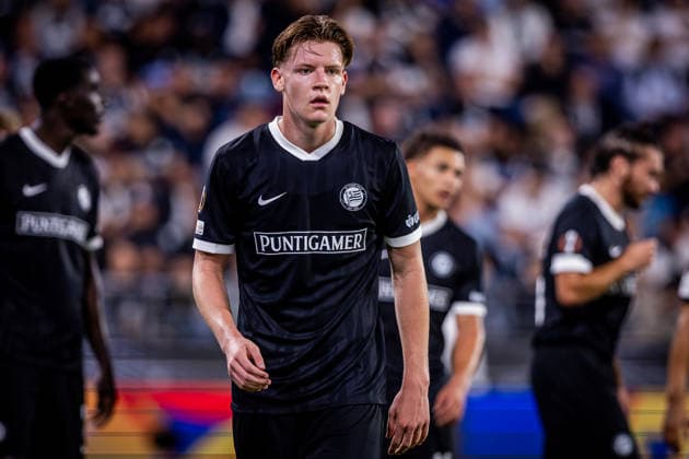 STURM GRAZ - RENNES Luca Weinhandl of Sturm during the matchday 1 of UEFA Europa league - league phase football match between SK Sturm Graz and Rennes at the Stadium Graz Liebenau. Graz, Austria, September 16, 2026. Photo by Branislav Racko Copyright: xx 080A2870