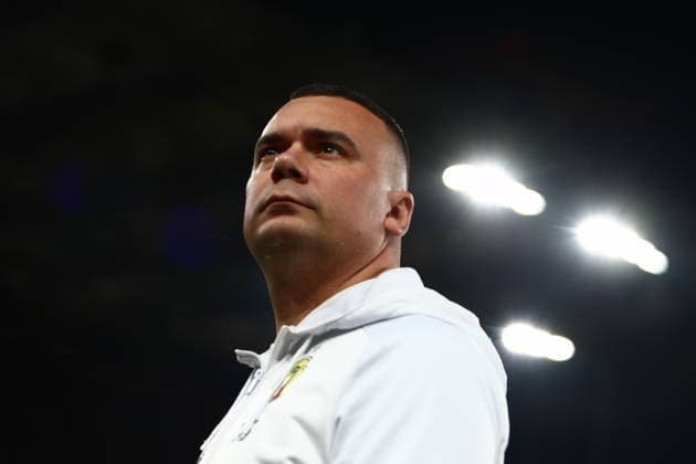 UEFA Europa League - Olympiacos FC vs Jagiellonia BiaÅ‚ystok - Adrian Siemieniec Coach of Jagiellonia BiaÅ‚ystok during the UEFA Europa League Phase matchday 1 soccer match between Olympiacos FC and Jagiellonia BiaÅ‚ystok at the Georgios Karaiskakis Stadium in Piraeus, Greece, 16 September 2026. IMAGO ONE INCH PRODUCTIONS PIRAEUS GREECE Copyright: xONExINCHxPRODUCTIONSx 7088937