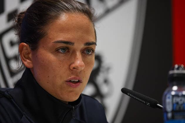 Coach Stefan Kleineheismann, head coach of TSG Hoffenheim II, at the post-match press conference following the FC Ingolstadt 04 vs. TSG Hoffenheim II game on September 16, 2026, DFB regulations prohibit any use of photographs as image sequences and or quasi-video. GER, Soccer, 3. Liga, Matchday 6, FC Ingolstadt 04 vs. TSG Hoffenheim II, September 16, 2026, Audi Sportpark Ingolstadt Copyright: xEibner-Pressefoto OliverxSTRISCHx EP-OSH