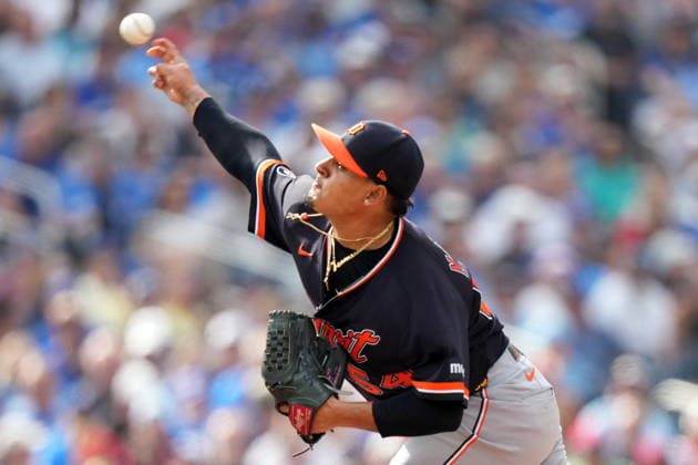 September 16, 2026, Toronto, On, CANADA: Detroit Tigers pitcher Keider Montero (54) makes a pitch against the Toronto Blue Jays during first inning MLB, Baseball Herren, USA baseball action in Toronto on Wednesday, Sept. 16, 2026. Canada News - September 16, 2026  - ZUMAc35_ 20260916_zaf_c35_120 Copyright: xNathanxDenettex