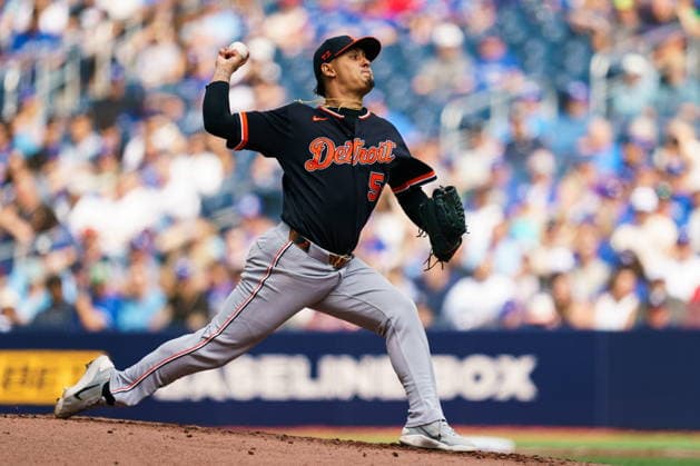 September 16, 2026, Toronto, On, Canada: Detroit Tigers Keider Montero (54) pitches against the Toronto Blue Jays during first inning MLB, Baseball Herren, USA action in Toronto, on Wednesday, Sept. 16, 2026. Canada News - September 16, 2026  - ZUMAc35_ 20260916_zaf_c35_122 Copyright: xKeitoxNewmanx