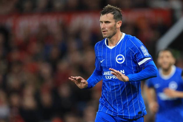 Manchester United, ManU v Brighton and Hove Albion - Carabao Cup Third Round Pascal Gross of Brighton and Hove Albion celebrates equalizing goal during the Carabao Cup Third Round match between Manchester United and Brighton & Hove Albion at Old Trafford on September 16, 2026 in Manchester, England. WARNING! This Photograph May Only Be Used For Newspaper And Or Magazine Editorial Purposes. May Not Be Used For Publications Involving 1 player, 1 Club Or 1 Competition Without Written Authorisation From Football DataCo Ltd. For Any Queries, Please Contact Football DataCo Ltd on +44 (0) 207 864 9121 Manchester Old Trafford England United Kingdom Copyright: xAllstarxPicturexLibraryxLtdx