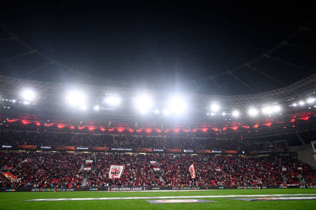 LEVERKUSEN, GERMANY - 16 SEPTEMBER, 2026: - The UEFA Europa League match Bayer 04 Leverkusen vs. NK Celje at BayArena.  Copyright: xVitaliixKliuievx