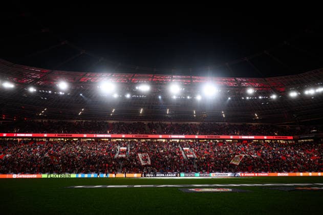 LEVERKUSEN, GERMANY - 16 SEPTEMBER, 2026: - The UEFA Europa League match Bayer 04 Leverkusen vs. NK Celje at BayArena.  Copyright: xVitaliixKliuievx