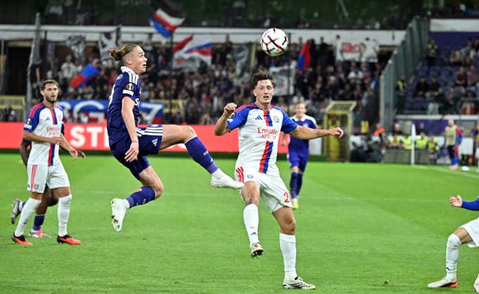 RSC Anderlecht v Olympique Lyon - UEFA Europa League BRUSSELS, BELGIUM - SEPTEMBER 16: Thelo Aasgaard (19) of Anderlecht in action during the UEFA Europa League match between RSC Anderlecht and Olympique Lyon at Lotto Park Stadium in Brussels, Belgium, on September 16, 2026. Dursun Aydemir Anadolu Brussels Belgium. Editorial use only. Please get in touch for any other usage.  Copyright: x2026xAnadoluxDursunxAydemirx