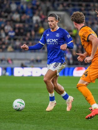 Everton v Wolverhampton Wanderers Carabao Cup Jack Glealish of Everton during the Carabao Cup Third Round match at the Hill Dickinson Stadium, Liverpool 16 09 2026 UK Newspapers OUT Copyright: xKarlxVallantinex FIL-23952-0041