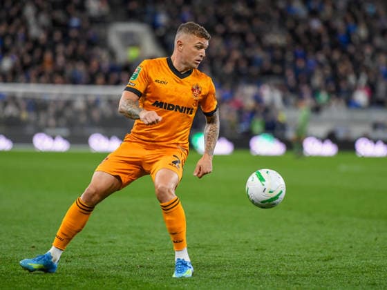 Everton v Wolverhampton Wanderers Carabao Cup Kieran Trippier of Wolverhampton Wanderers during the Carabao Cup Third Round match at the Hill Dickinson Stadium, Liverpool 16 09 2026 UK Newspapers OUT Copyright: xKarlxVallantinex FIL-23952-0049