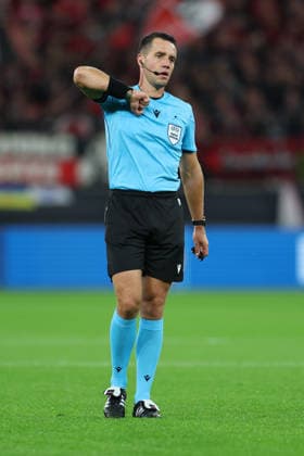 September 16, 2026, GER, Soccer, Men s, Europa League, 2026–2027 Season, Matchday 1 of the group stage, Bayer 04 Leverkusen (GER) vs. NK Celje (SVN), Jasper Vergoote (BEL), referee. DFB and DFL regulations prohibit any use of photographs as image sequences and or quasi-video. Leverkusen, BayArena, NRW, Germany Copyright: xNordphoto Meuterx