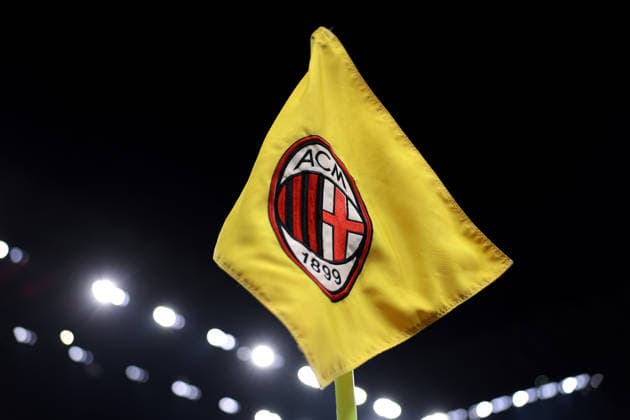 AC Milan v Benfica - UEFA Europa League - Season 2026-2027 Milan, Italy, 16th September 2026. A corner flag bearing the logo of AC Milan is seen in a general view prior to the AC Milan vs SL Benfica UEFA Europa League, League Phase match at Giuseppe Meazza, Milan. Picture credit should read: Jonathan Moscrop Milan Stadio Giuseppe Meazza Italy