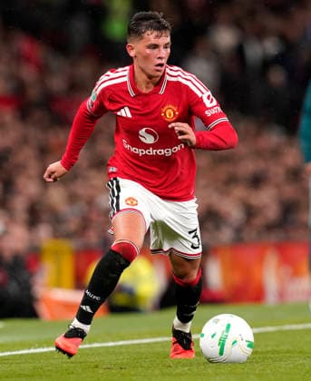 Manchester, England, 16th September 2026. Shea Lacey of Manchester United, ManU during the Manchester United vs Brighton and Hove Albion Carabao Cup match at Old Trafford, Manchester. Picture credit should read: Andrew Yates Sportimage EDITORIAL USE ONLY. No use with unauthorised audio, video, data, fixture lists, club league logos or live services. Online in-match use limited to 120 images, no video emulation. No use in betting, games or single club league player publications. SPI_103_AY_MAN_UTD_BRIGHTON SPI-5001-0104