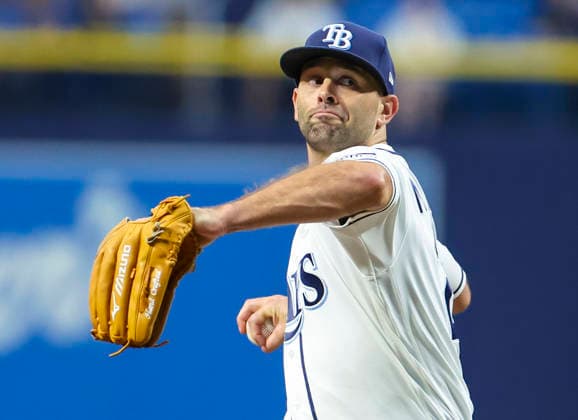 September 16, 2026, St. Petersburg, Florida, USA: Tampa Bay Rays pitcher Nick Martinez (28) delivers a pitch in the third inning against the Athletics in a Major League Baseball game between the Tampa Bay Rays and the Athletics Wednesday, Sept. 16, 2026 in St. Petersburg, Florida. St. Petersburg USA - ZUMAu321 20260916_zsp_u321_002 Copyright: xChrisxUrsox
