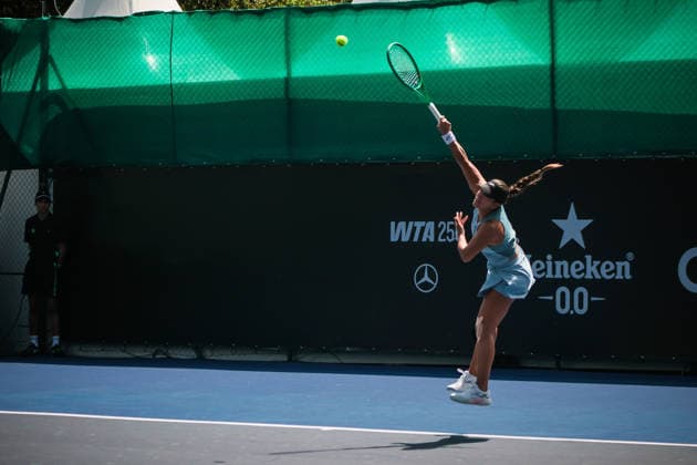 SP Open agita calendário do tênis em SP SaO PAULO, SP - 16.09.2026: SP OPEN AGITA CALENDaRIO DO TÃªNIS EM SP - The second edition of the SP Open, a WTA, Tennis Damen 250 tournament, brings together Brazilian and international tennis players between September 12 and 20, 2026, at Parque Villa-Lobos, in Sao Paulo (SP). In the photo, tennis player Jessica Bouzas Maneiro, from Spain, in a match against Dominika Salkova, from the Czech Republic, this Wednesday (16). (Photo: AngÃ lica Alves Fotoarena) x3017380x  AngÃ licaxAlves