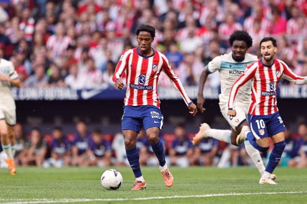 Jonathan David (Atletico), SEPTEMBER 16, 2026 - Football Soccer : Spanish LaLiga EA Sports match between Club Atletico de Madrid - CA Osasuna at the Estadio Riyahd Air Metropolitano in Madrid, Spain. Noxthirdxpartyxsales  aflo_348580642 MutsuxKawamorix