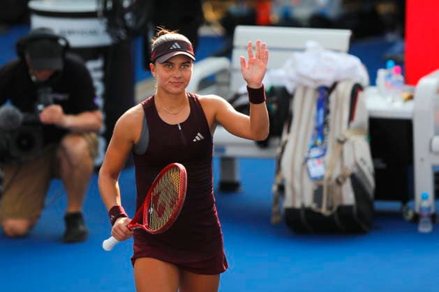 Guadalajara Open tennis tournament Iva Jovic of the US celebrates after winning against Zeynep Sonmez of Turkey their round-of-16 Women s Singles match at the Guadalajara Open WTA, Tennis Damen 500 in Guadalajara, Jalisco, Mexico, 16 September 2026. Guadalajara Mexico  Copyright: xFRANCISCOxGUASCOx