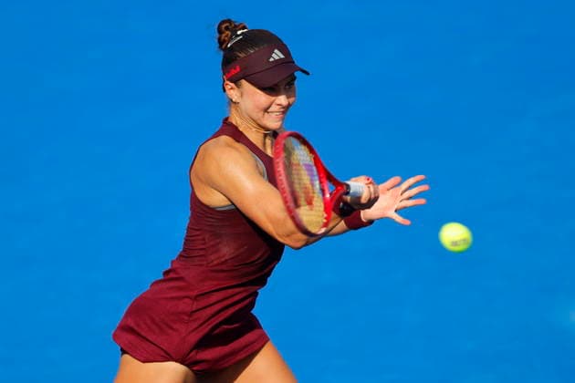 Guadalajara Open tennis tournament Iva Jovic of the US in action against Zeynep Sonmez of Turkey during their round-of-16 Women s Singles match at the Guadalajara Open WTA, Tennis Damen 500 in Guadalajara, Jalisco, Mexico, 16 September 2026. Guadalajara Mexico  Copyright: xFRANCISCOxGUASCOx